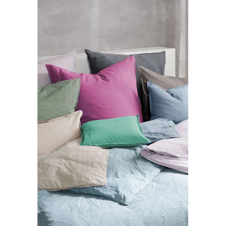 Hahn Renforce Bettwäsche 135x200 stonewashed fuchsia pink uni 123061-485 – Bild 3