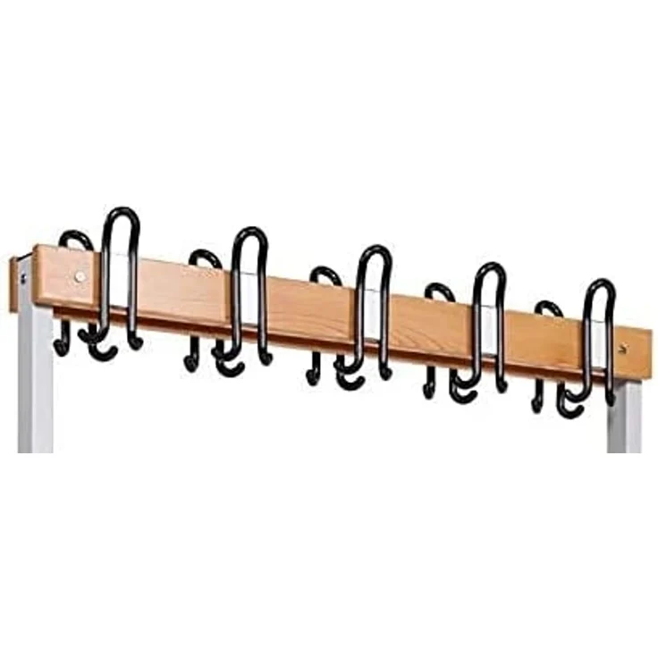 Garderobenbank doppelseitig mit Schuhrost 100 cm grau – Bild 5