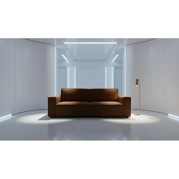 Wohnero24 Schlafsofa HIRA 240x102 cm – Premium Cord Sofa Karamellbraun mit Schlaffunktion 191x152 cm & Bettkasten – Bild 2