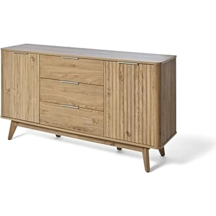 Jahnke Sideboard, Engineered Wood, Montana Eiche Nb, One Size – Bild 4