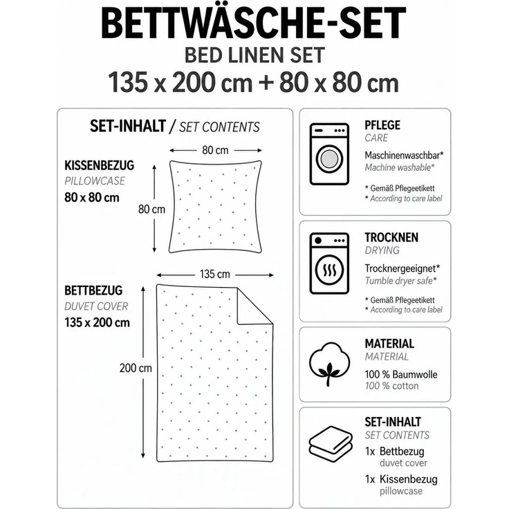 Bettwäsche Minnie in Love weiß rot 135 x 200 cm + 80 x 80 cm Baumwolle – Bild 5