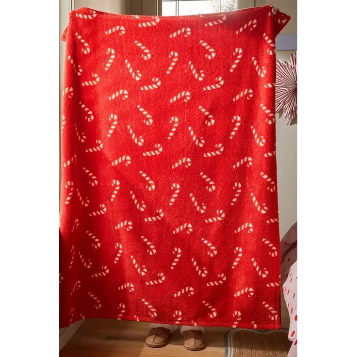 Next Tagesdecke Weihnachtliche Decke aus Fleece – Bild 3