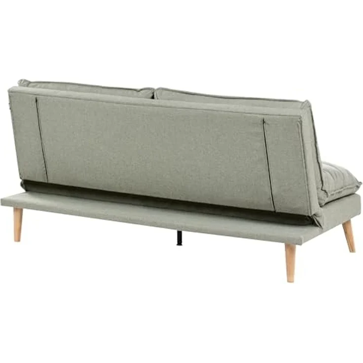 Schlafsofa 3-Sitzer YILA Stoff Grün – Bild 6