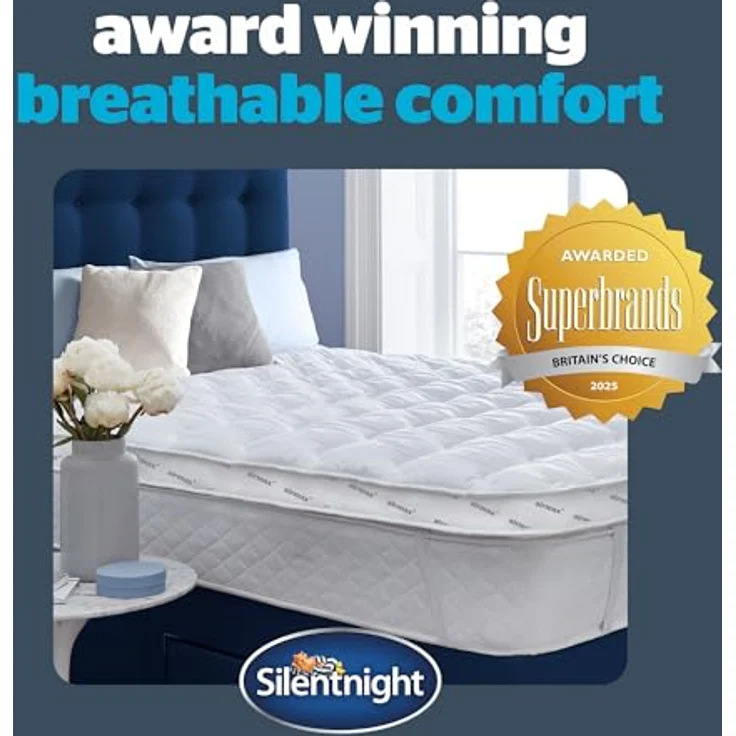 Silentnight Matratzenauflage, Polyester, weiß, Super King – Bild 9