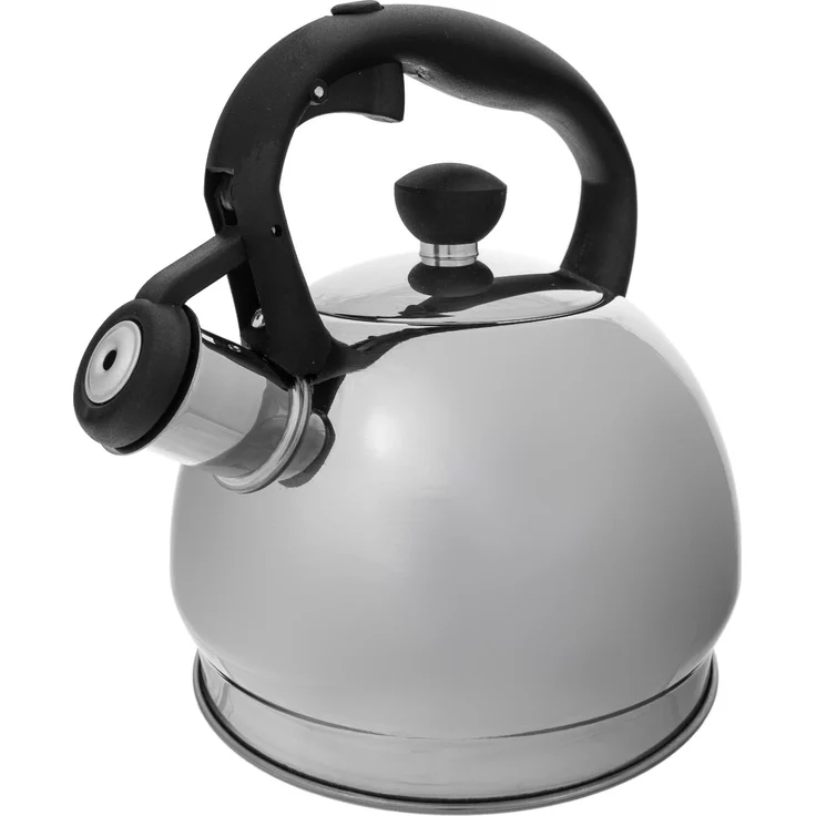 KADAX Edelstahl-Wasserkocher mit Pfeife, 1,8 l, silberfarben – Bild 4