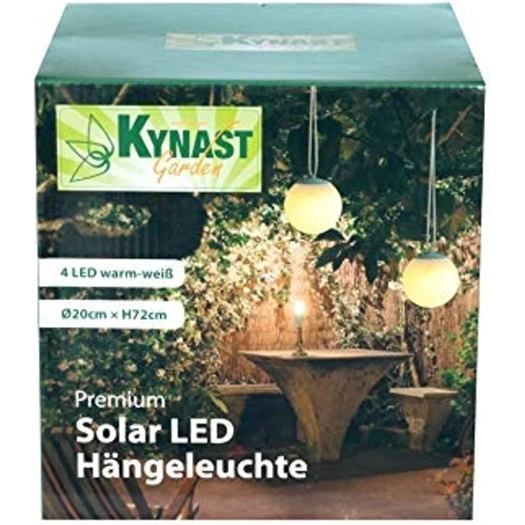 KYNAST Solar LED Hängekugelleuchte Ø 20 cm warmweiß – Bild 7