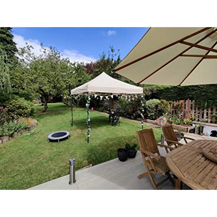 All Seasons Gazebos Strapazierfähiger Faltpavillon und Vorzelt, komplett wasserdicht, hochwertig, für einen sekundenschnellen Aufbau, 3x3 m erhältlich (Beige) – Bild 10