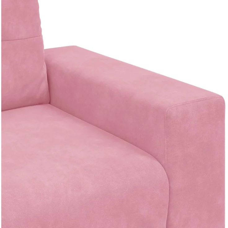 vidaXL Sessel Rosa 100x78x80 cm Samt 4105101 – Bild 7