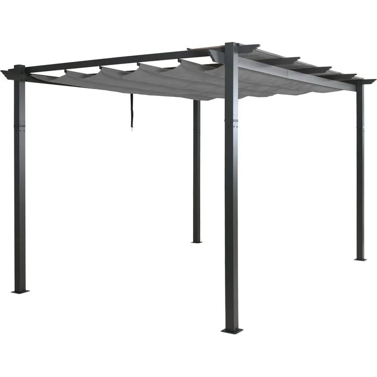 Mendler 'HWC-N93' Pergola, Aluminium grau, 3 x 4 m – Bild 9