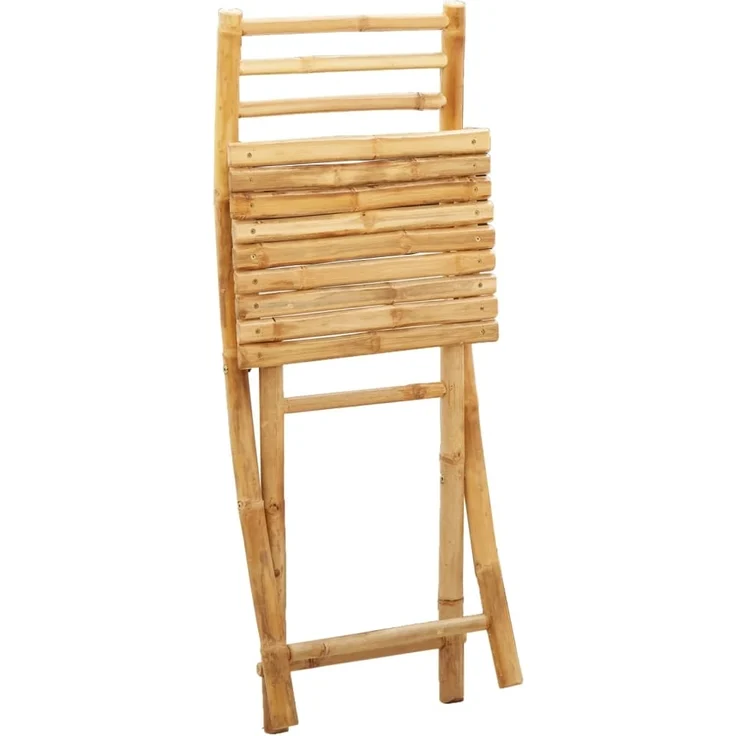 vidaXL Gartenstühle 8 Stk. Klappbar 43x54x88 cm Bambus 3278519 – Bild 7