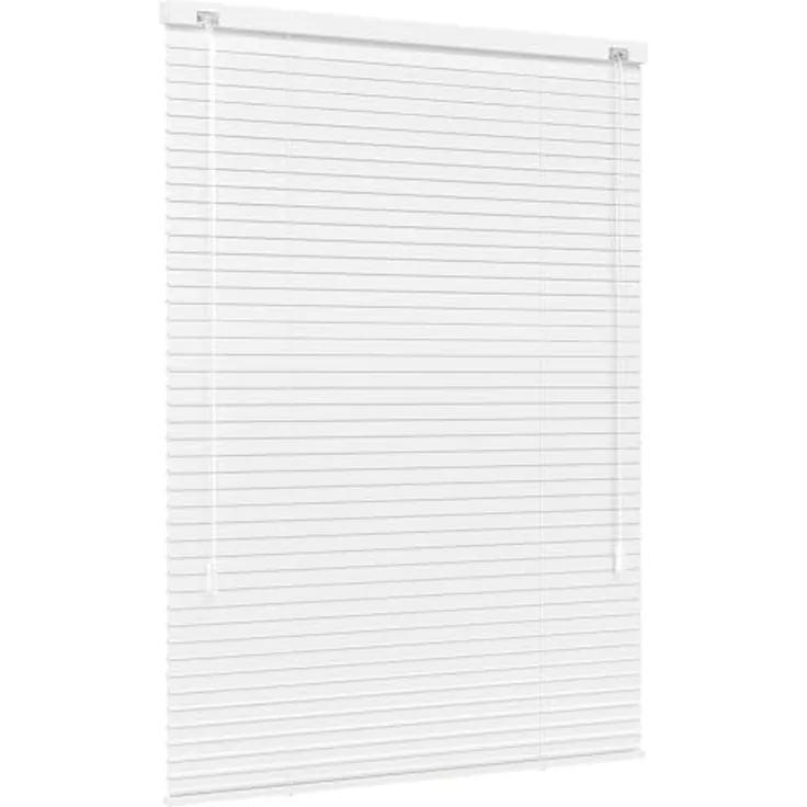 jalousiescout Jalousie LightLess Aluminium-Jalousie, 25 mm, 50x220 cm, weiß matt, ohne Bohren, geklemmt oder verschaubt, Aluminium, vollverdunkelnd, Feuchtraumgeeignet