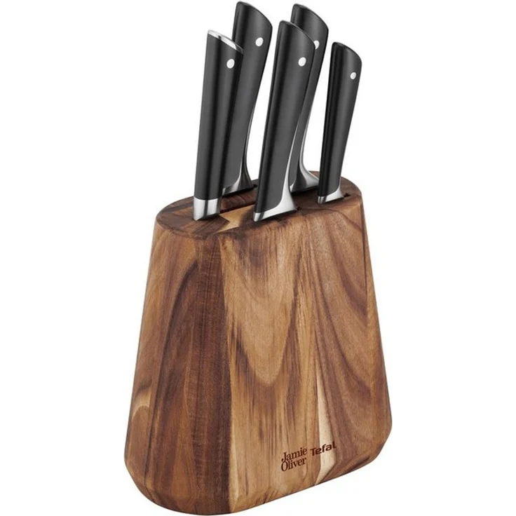 Tefal K267S656 Jamie Oliver 7-tlg Messerblock (Koch-, Santoku-, Brot-, Fleisch-, Universal-, Schälmesser, Block) – Bild 4
