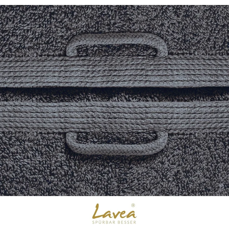 Lavea Seiftuch Bali, 30x30cm aus 100% Bio-Baumwolle, einzigartig weiche Seiftücher mit Aufhänger (Set, 6-St), hochwertige und nachhaltige Premium Waschlappen - schonende Reinigung – Bild 8