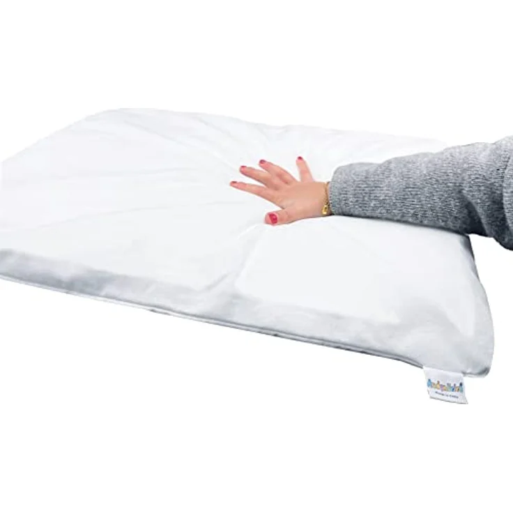ANDY & HELEN Flauschfreies Kissen für Babybett mit Stangen mit Baumwollbezug – Bild 6