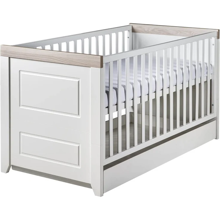 roba Kinderzimmerset 'Felicia' 3-teilig - Bett 70 x 140 - Kleiderschrank 3-türig - Weiß / Luna Elm – Bild 19
