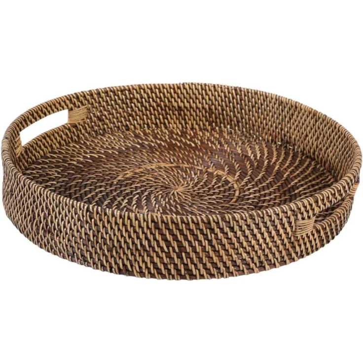 Rattan Tablett Bea rund L – Bild 2