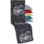 Beo Relaxsessel Auflage UV-beständig Barcelona | Made in EU nach Öko-Tex Standard | Waschbare Relaxstuhl Auflage mit Gummi-Halteband | Atmungsaktive Liegestuhl Auflage mit grauen Blüten