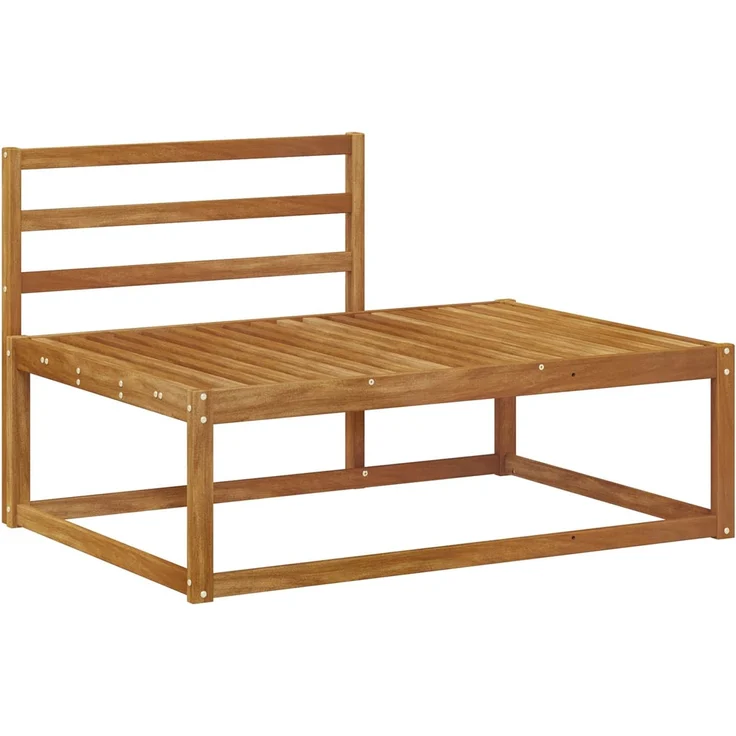 vidaXL Outdoor Endsofa Natur 115 x 83 x 73 cm Massivholz Akazie 900551 – Bild 2