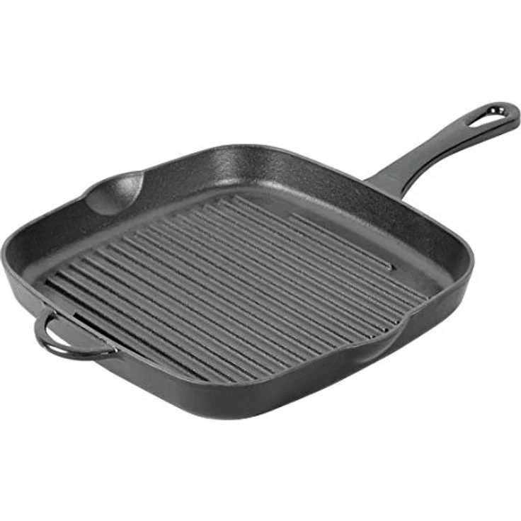 Küchenprofi 'Provence' Grillpfanne, Gusseisen schwarz, Ø 26 cm – Bild 2