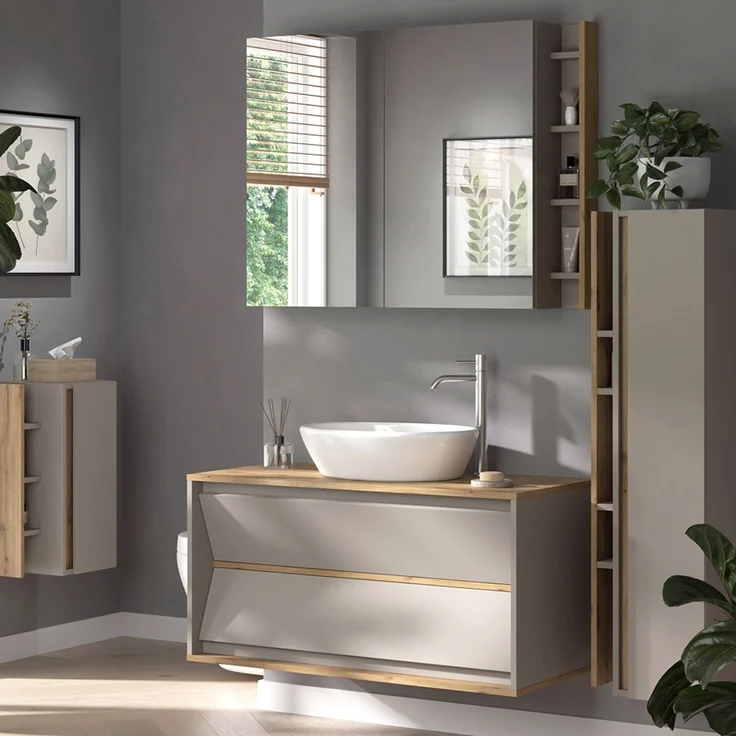 Badmöbel-Set Edelin Cashmere 4-teilig Vicco – Bild 5