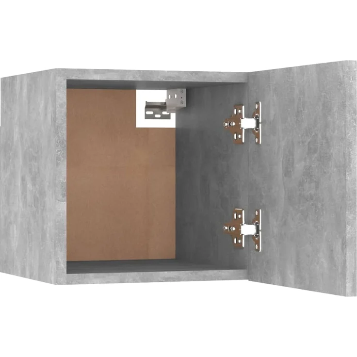 8-tlg. TV-Schrank, Lowboard TV Set Betongrau Holzwerkstoff – Bild 7
