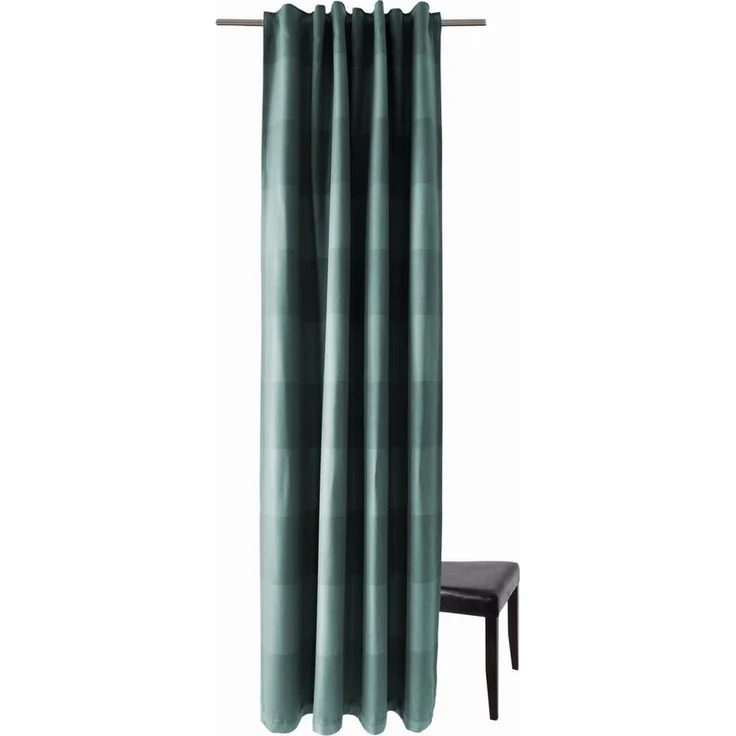 Homing Schlaufenschal Galdin Stripe 140x245 Vorhang Schlafzimmer petrol Gardine – Bild 4