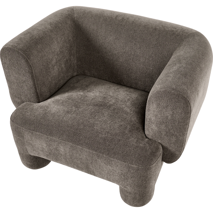 Sessel Stoff braun HOGBO – Bild 6
