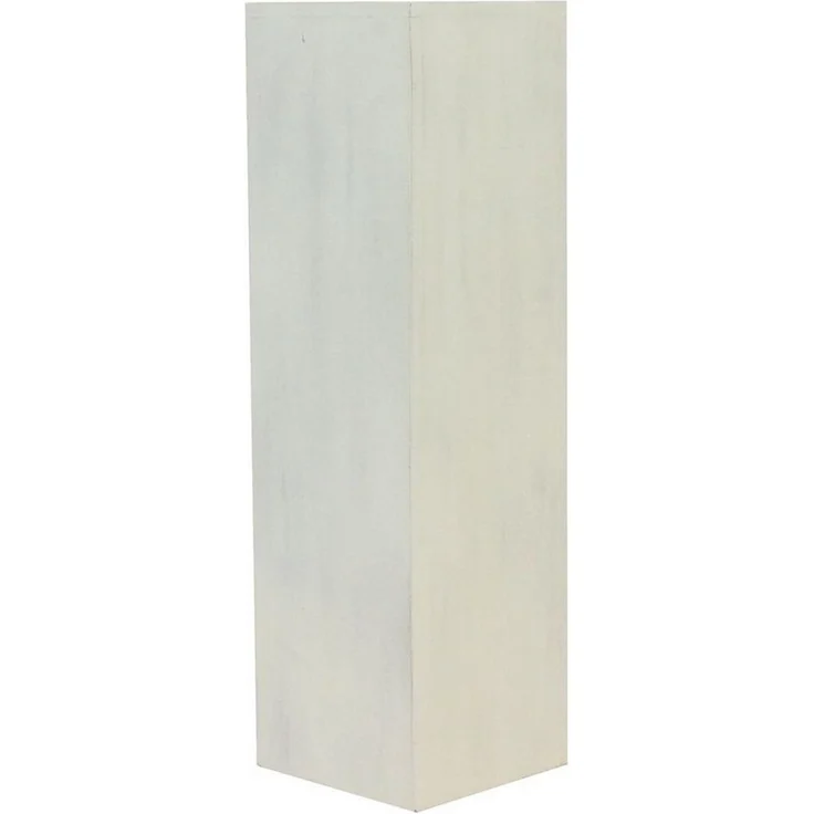 Oriental Galerie Blumenhocker Massive Holz Säule Viereckig Podest Lime-Weiß groß 85cm (1 St) – Bild 5