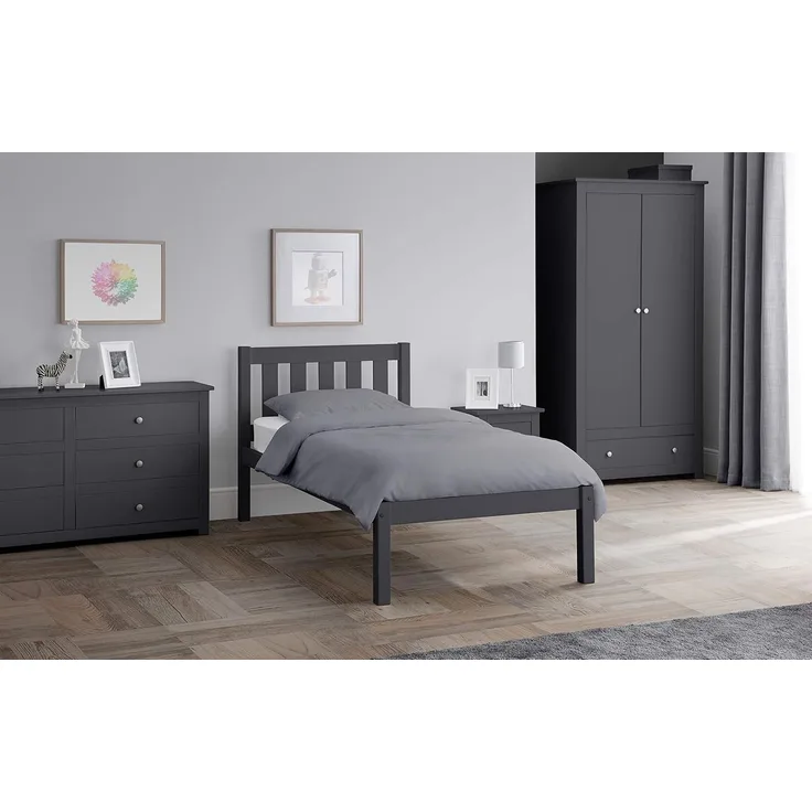 Julian Bowen Luna Bett, Anthrazit, Einzelbett