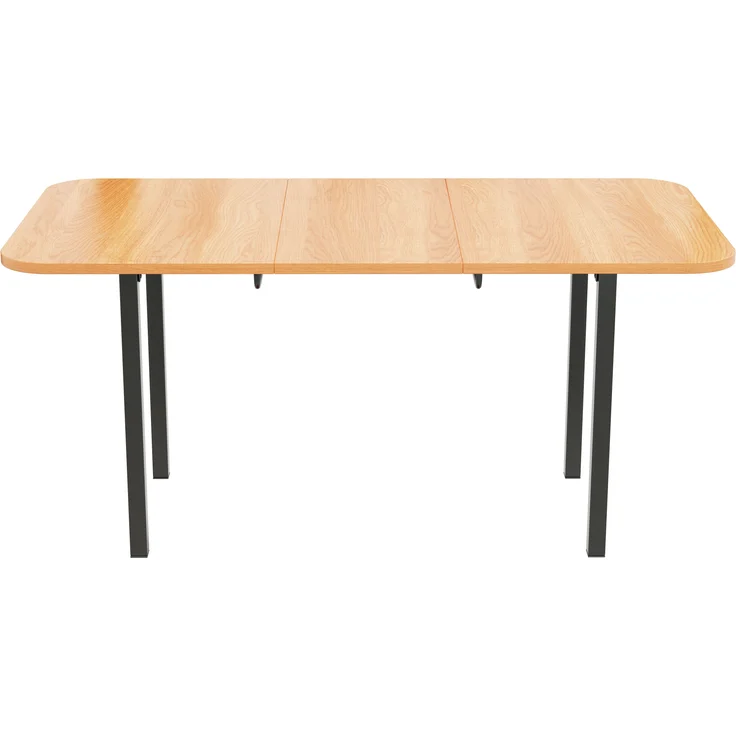 Ausziehbarer Esstisch 120/160x80x75 cm, American White Oak Optik – Bild 8