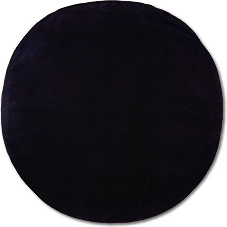 Kissenhülle Dekokissen Kissenbezug Microfaser - viele Größen und Farben Schwarz Ø 60 cm – Bild 1