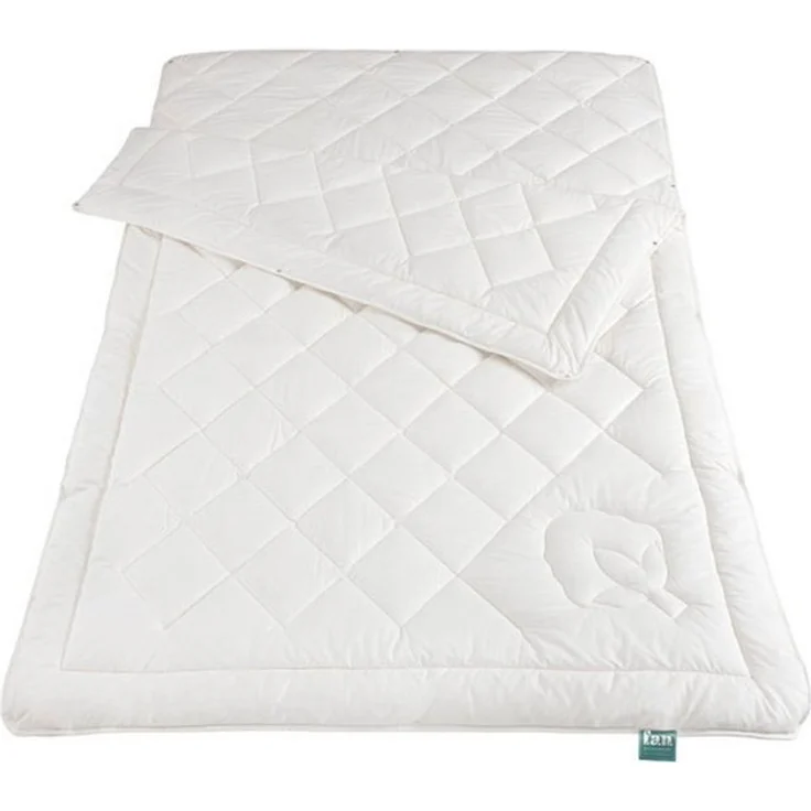 Baumwoll 4-jahreszeiten Bettdecke - f.a.n. kbA Baumwolle 135x200 cm, – Bild 4