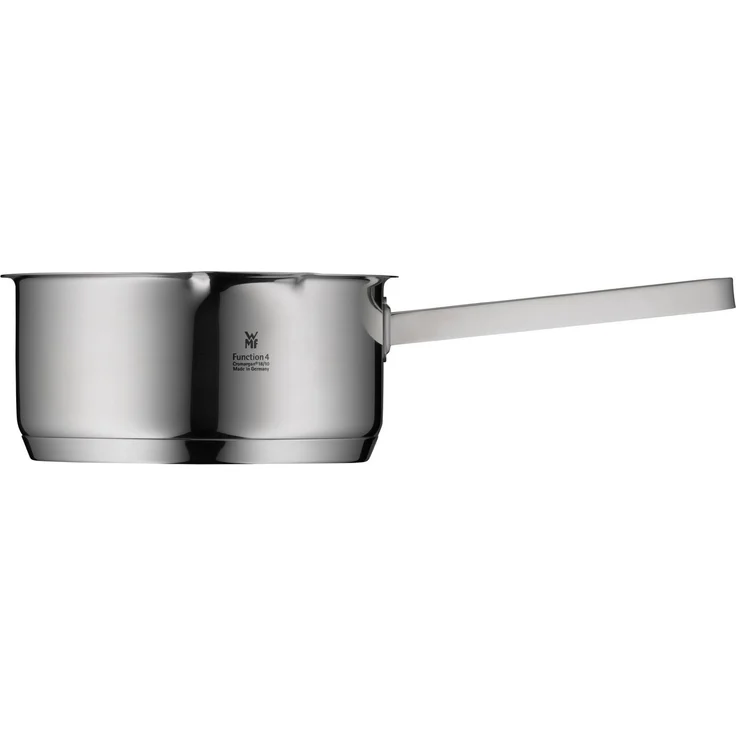WMF Milchtopf Function 4, Cromargan® Edelstahl rostfrei 18/10 (1x Stielkasserolle ohne Deckel 16 cm (Volumen 1,4l, Höhe 7,5 cm) - optimal für Herdplatten mit Ø 14,5 cm, 1-tlg, 1x Stielkasserolle ohne Deckel 16 cm (Volumen 1,4l, Höhe 7,5 cm), - optimal ... – Bild 1