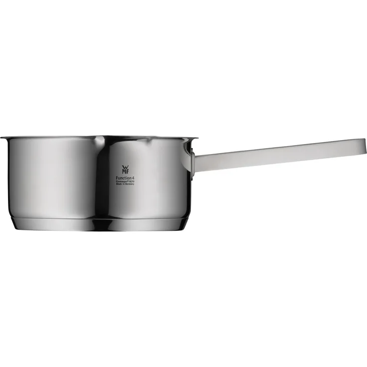 WMF Milchtopf Function 4, Cromargan® Edelstahl rostfrei 18/10 (1x Stielkasserolle ohne Deckel 16 cm (Volumen 1,4l, Höhe 7,5 cm) - optimal für Herdplatten mit Ø 14,5 cm, 1-tlg, 1x Stielkasserolle ohne Deckel 16 cm (Volumen 1,4l, Höhe 7,5 cm), - optimal ...