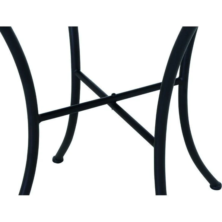 Siena Garden 'Como' Beistelltisch, Stahl, Matt Schwarz/Dunkelgrau, 71 x 64 x 64 cm – Bild 5