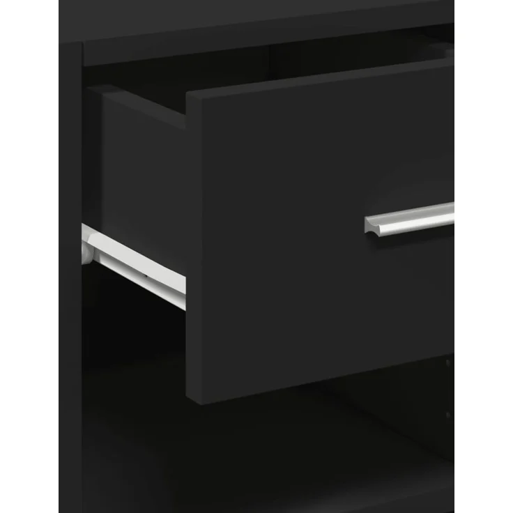 vidaXL Sideboard Schwarz 45x42,5x93 cm Holzwerkstoff 846321 – Bild 8