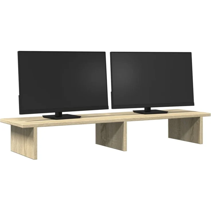vidaXL Monitorständer Sonoma-Eiche 100x27x15 cm Holzwerkstoff 854708 – Bild 3