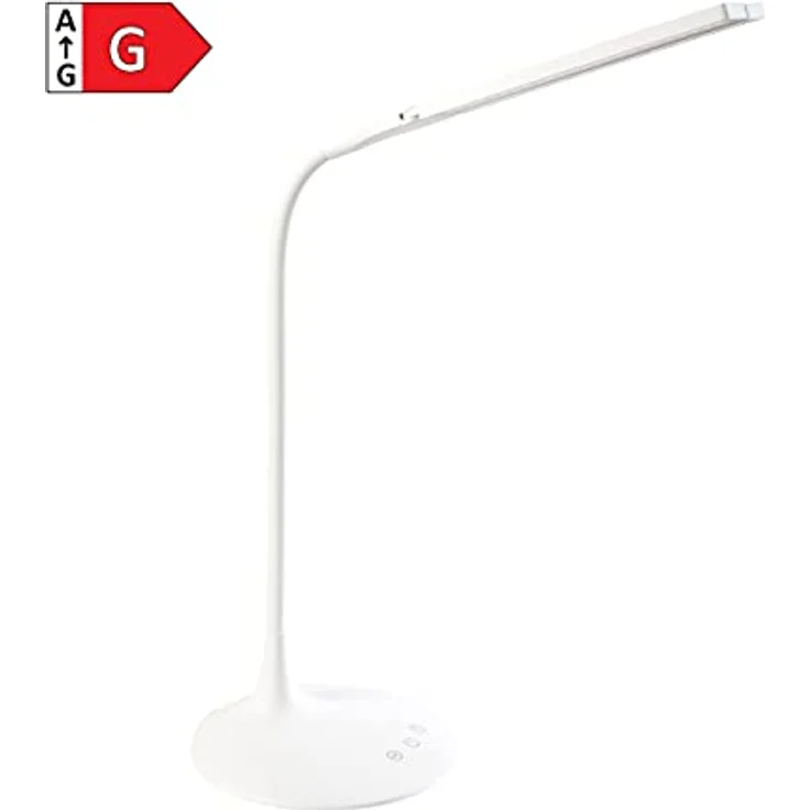 GENIE Schreibtischlampe TL48 LED, flexible Lampe mit Touch-Sensoren und Akku, schwarz – Bild 2