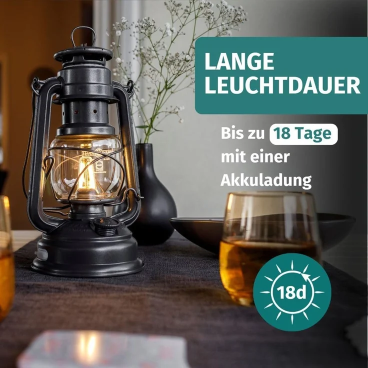 Feuerhand LED Laterne Baby Special 276 bronze – Bild 5