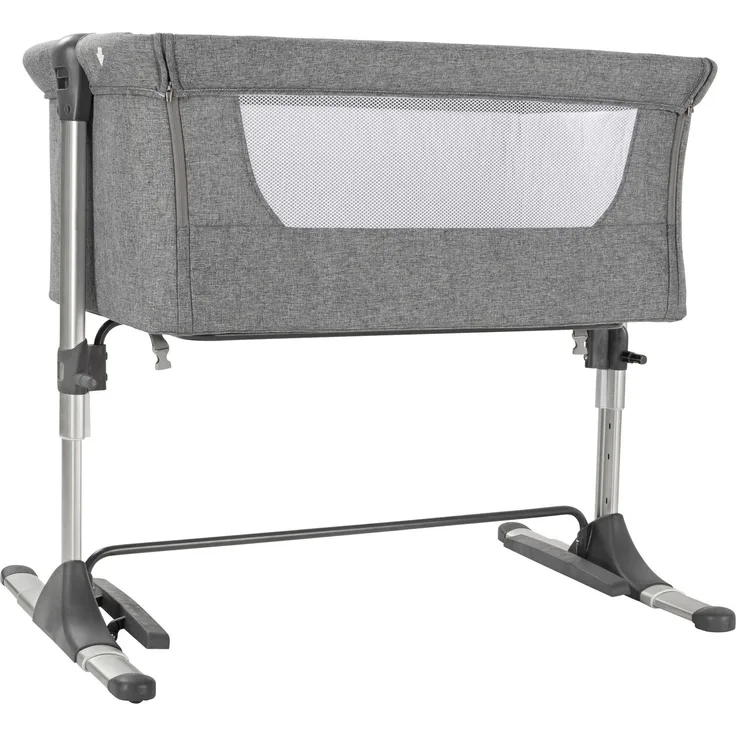 Schardt 'Joy' Beistellbett, hellgrau, inkl. Matratze, 3-fach höhenverstellbar (ohne Kufen)