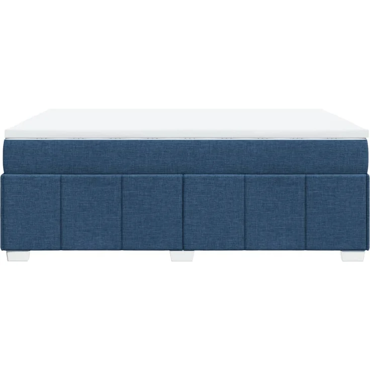 vidaXL Boxspringbett mit Matratze Blau 140x200 cm Stoff 3285483 – Bild 8