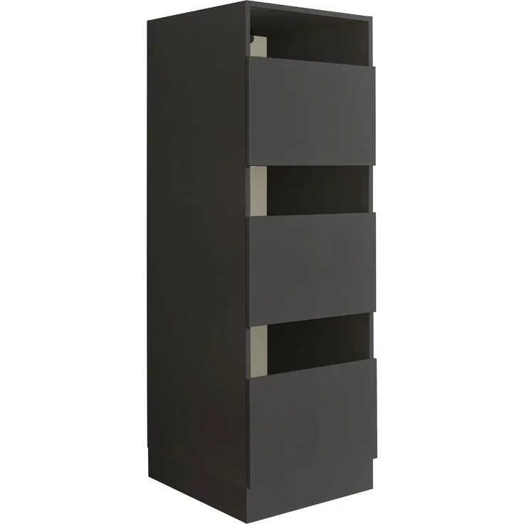Wäscheschrank Laundry / Laundreezy, Holzwerkstoff, Anthrazit, 50 x 162 x 68 cm – Bild 1