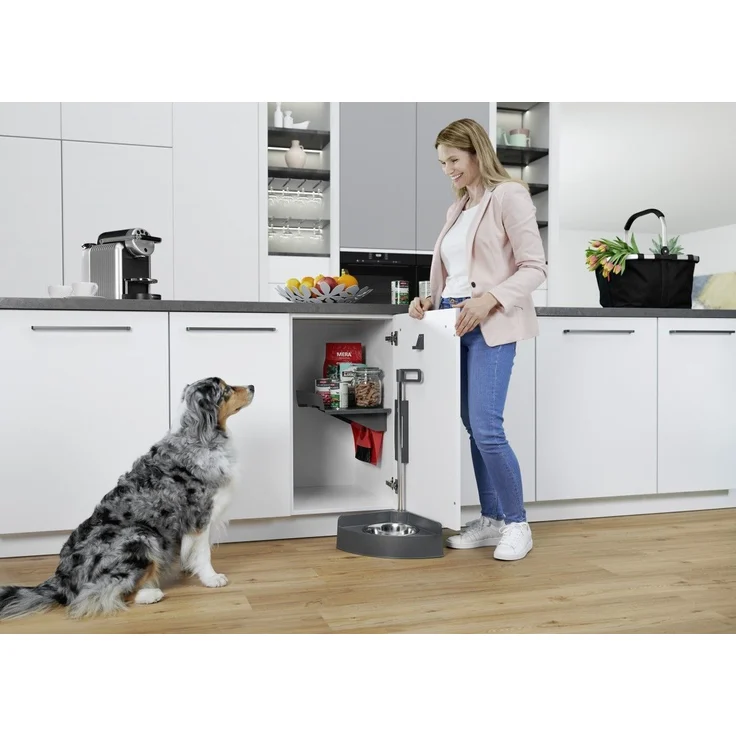 Hailo Einbau Futterstation Hund Fressnapf verstellbar im Schrank ab 40cm Breite – Bild 2