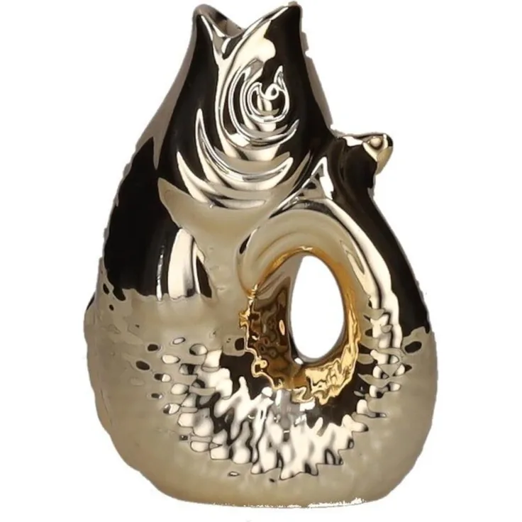Gift Company Monsieur Carafon Fisch Vase XS gold 0,2 Liter