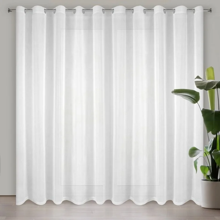 Gardine LUCY weiß 350x250 Ösen – Bild 1