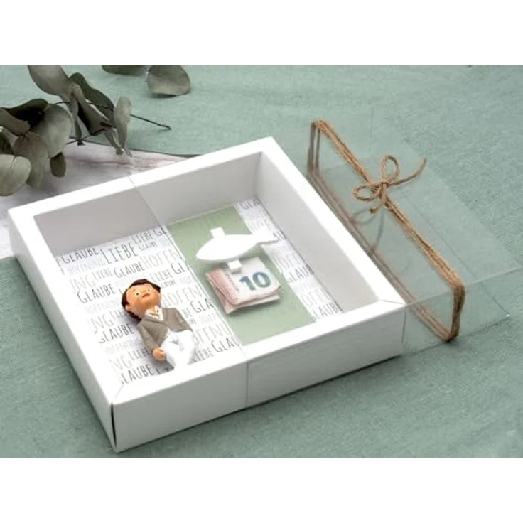 ZauberDeko Geschenkbox Geldgeschenk Verpackung Geldverpackung Kommunion Konfirmation Junge – Bild 3