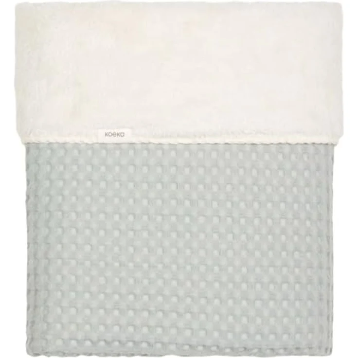 Koeka Wafel Oslo Bettdecke - Teddy - Ocean Air Bla – Bild 1