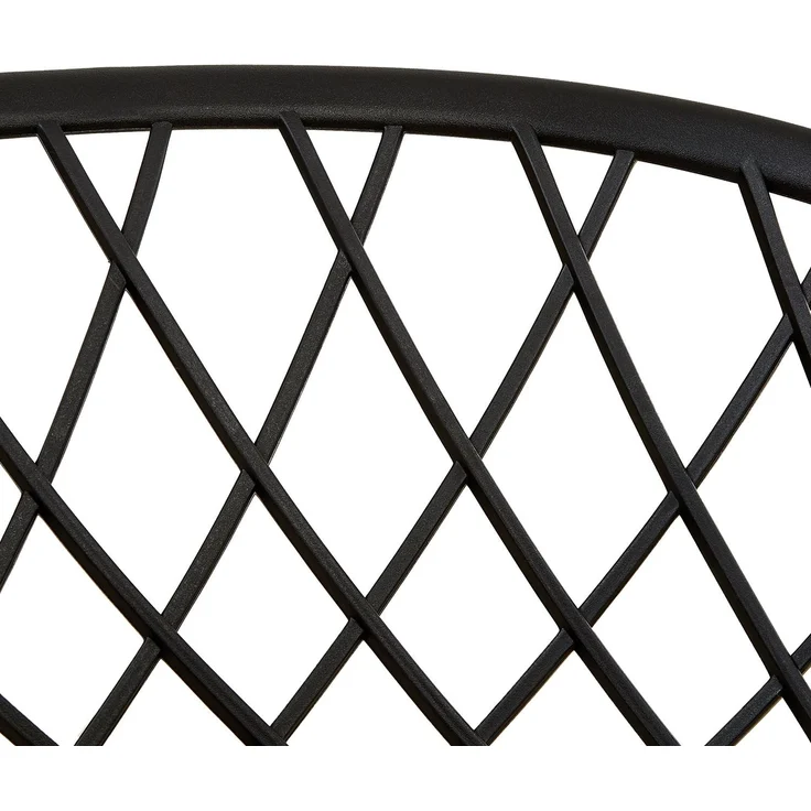 Gartenstuhl mit Armlehnen 2er Set Gartensessel Schwarz Stühle Balkonstühle Kunststoff Küchenstühle Outdoor-Stuhl Terrassenstühle – Bild 8