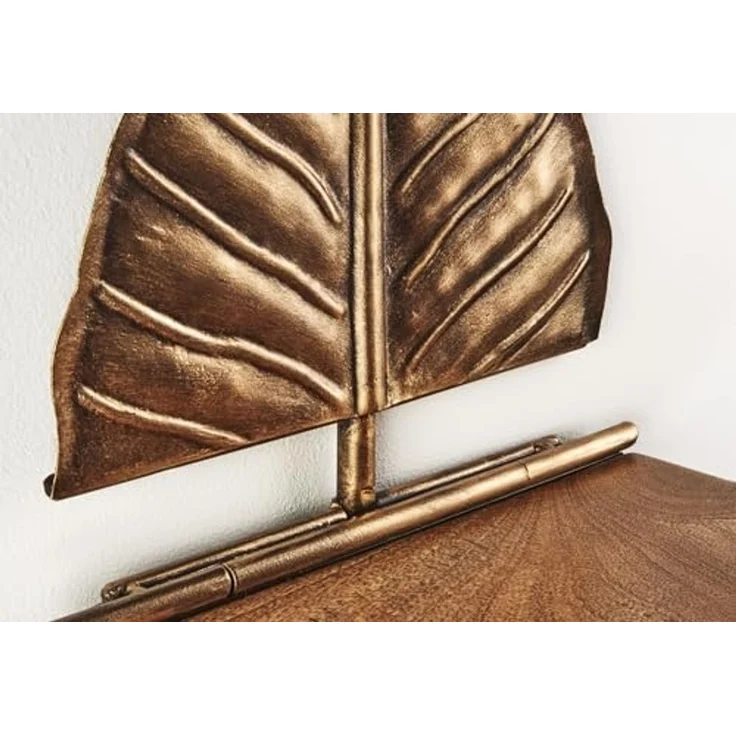 Kobolo Regal Wandregal Hängeregal Blatt ELENA mit Ablage, Stück 1-tlg, 26Lx15Bx46H cm – Bild 6