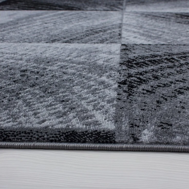 Carpettex Designteppich Kariert Design, Läufer, Höhe: 6 mm, Kurzflor Teppich Wohnzimmer Abstrakt Kariert Design Pflegeleicht – Bild 2